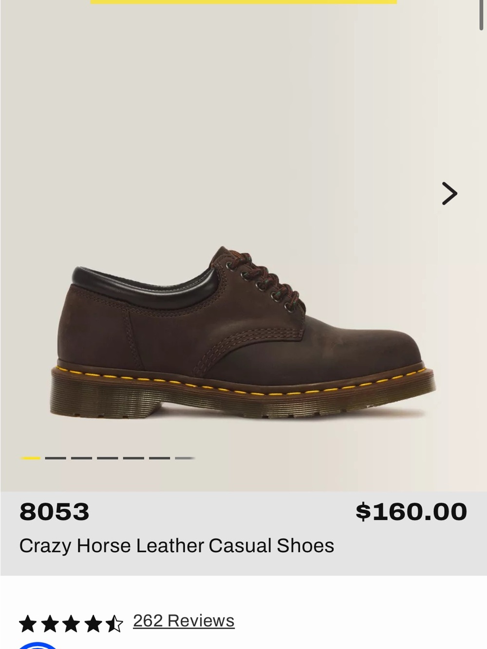 Doc Marten Vintage Style Crazy Horse Leather 8053s